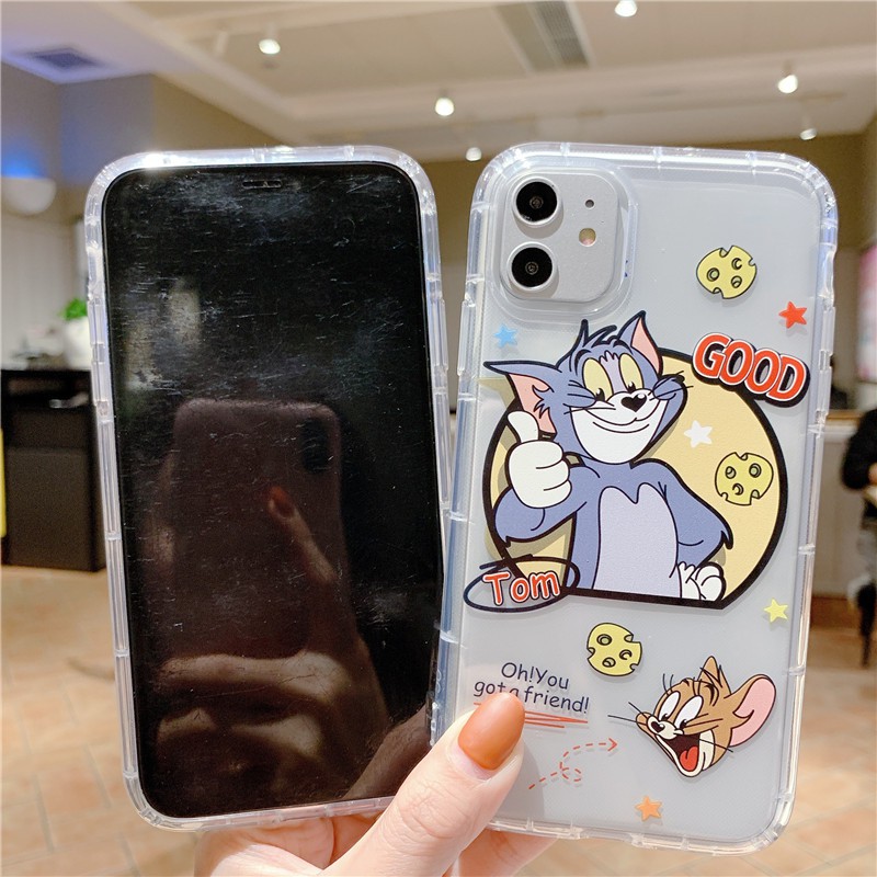 [ IPHONE ] Ốp Lưng Silicon Chống Sốc Tom x Jerry - I034 | BigBuy360 - bigbuy360.vn