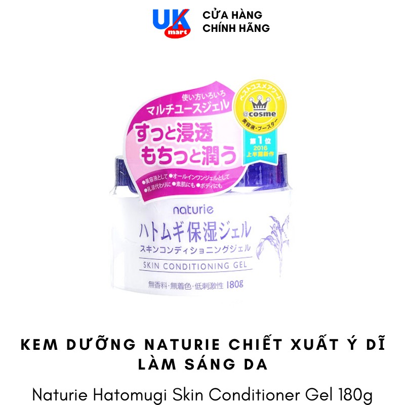 Kem Dưỡng Naturie Chiết Xuất Ý Dĩ Làm Sáng Da 180g