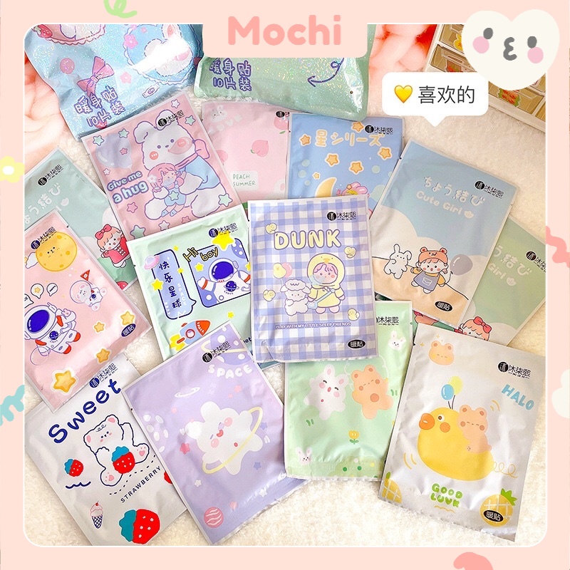 Miếng dán giữ nhiệt giữ ấm cơ thể, sưởi ấm mùa đông hoạ tiết bao bì hoạt hình đáng yêu