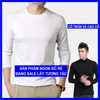 Áo giữ nhiệt nam thu đông dài tay, Áo thun giữ nhiệt nam cổ tròn và cao cổ dài tay - AGNAM01