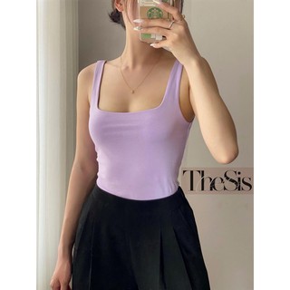 ÁO TANK TOP DÁNG DÀI - Áo Cotton không viền THESIS