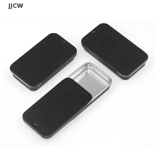 [JJCW] Hộp thiếc rỗng hình chữ nhật bằng kim loại Tinplate Đẩy kẹo Hộp đựng thuốc Hộp lưu trữ YYQ