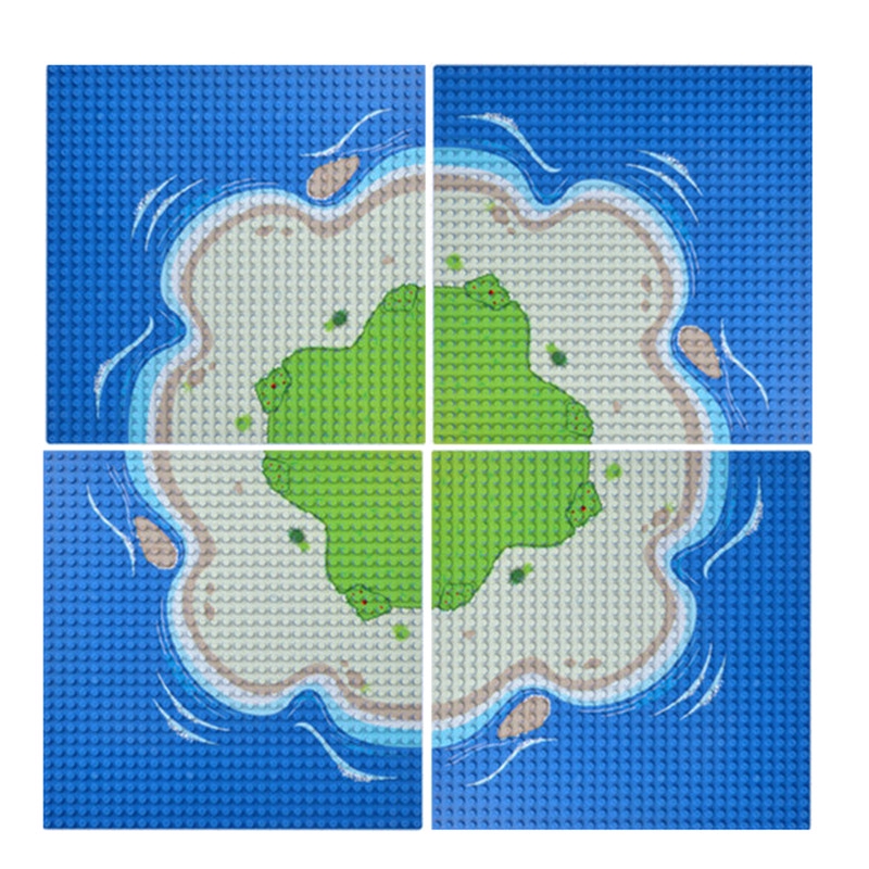 Bộ đồ chơi lắp ráp mô hình đường phố 32x32