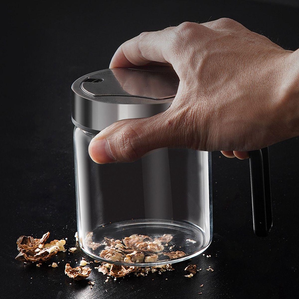 Hũ Đựng Gia Vị Bằng Thép Không Gỉ Chống Ẩm Kèm Muỗng Tiện Dụng Cho Nhà Bếp