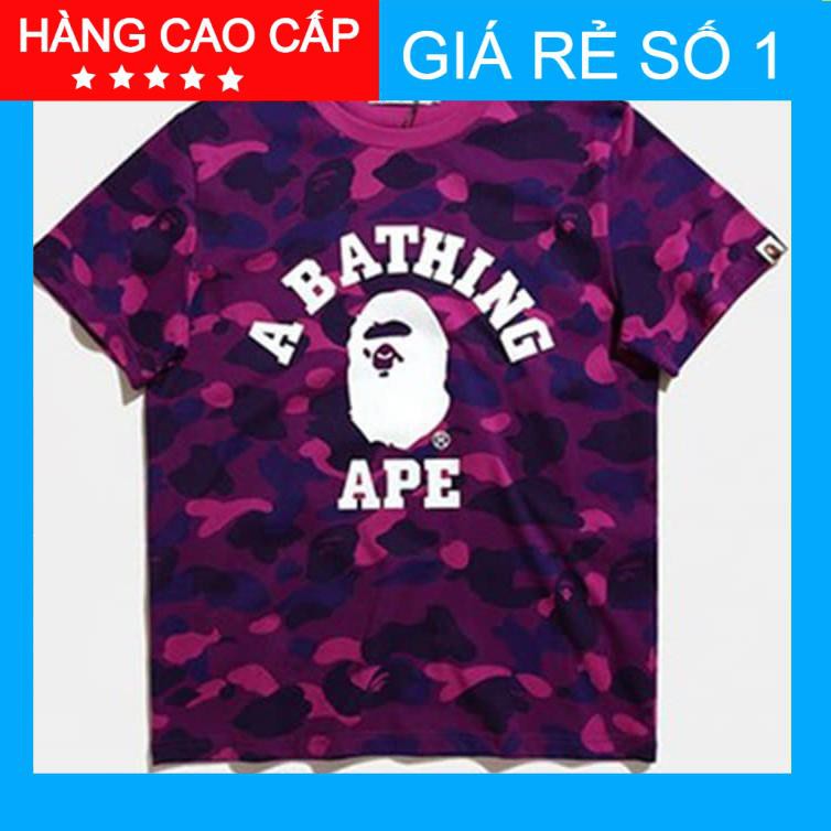 ⚡️[Freeship - Full Tag Túi]⚡️ Áo thun Bape camo xanh ,áo phông Bape camo tím, t-shirt bape,tee Bape