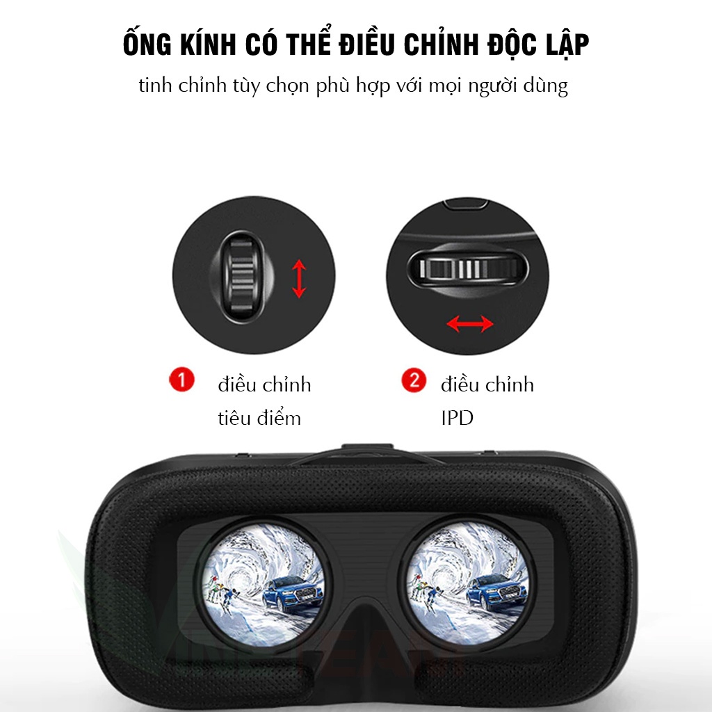 Kính thực tế ảo 3D VR SHINECON SC G04 cho điện thoại 4&quot; - 6.5&quot; -DC4725