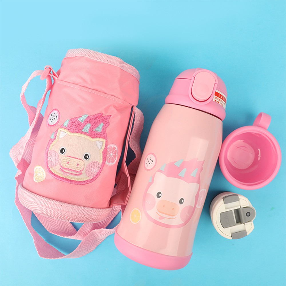 Bình Giữ Nhiệt Hoạt Hình G8 Đáng Yêu Cho Bé - Lõi Inox 304 An Toàn - Tặng Túi Đeo - Có Đầu Hút | BigBuy360 - bigbuy360.vn