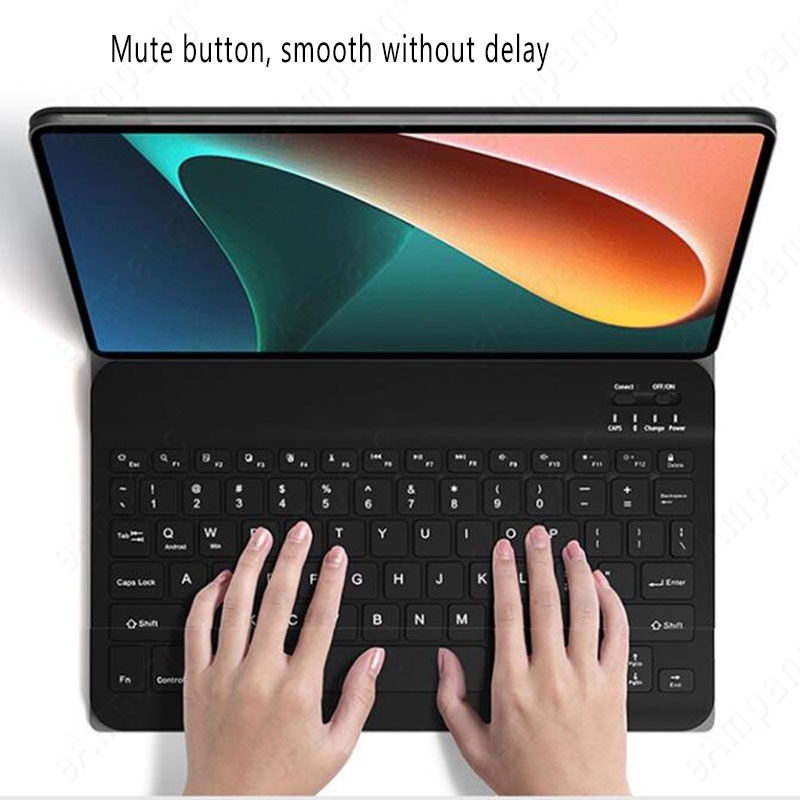 Bao da máy tính bảng kèm bàn phím Bluetooth cho Xiaomi Pad 5 Pro 2021 Mipad Mi Pad 5