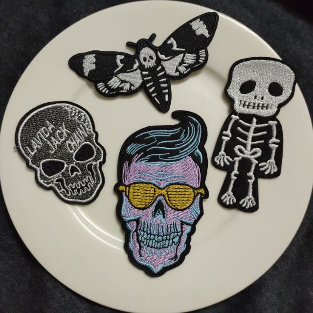 Sticker ủi patch ủi skull đầu lâu bao ngầu 120k