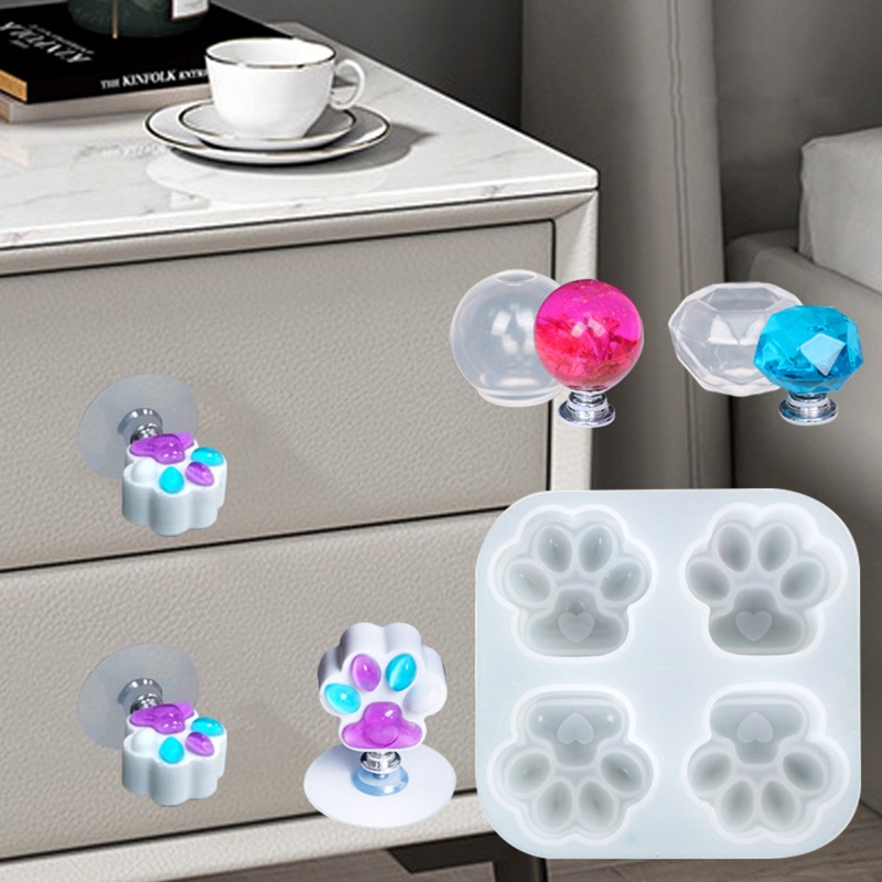 Khuôn Silicone Làm Nhựa Resin Kiểu Dáng Hình Học