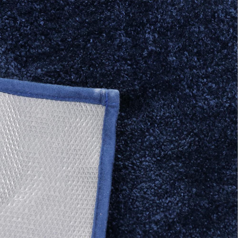 HomeBase HLS Thảm trang trí trải sàn dày 2cm Microfiber êm ái mềm mại mặt sau chống trượt Thái Lan 120x180cm Xanh Dương