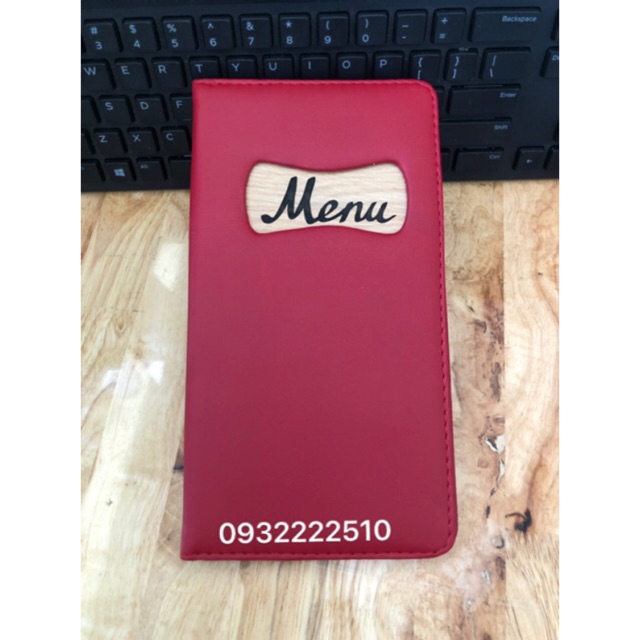 CUỐN BÌA MENU DA CAO CẤP NHỎ L1  (13x23cm)