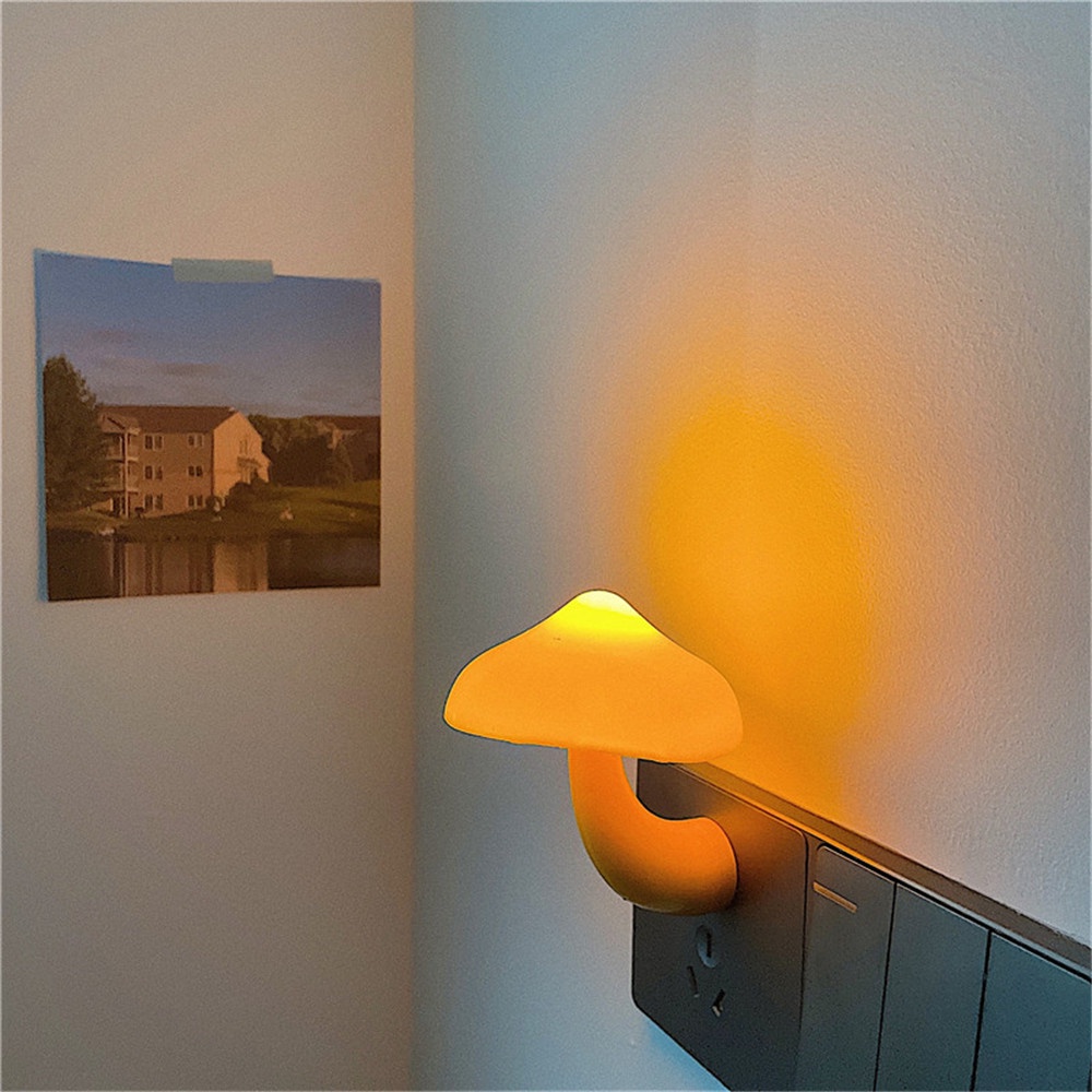 Đèn Ngủ LED Hình Cây Nấm Nhỏ Dễ Thương Tiết Kiệm Điện Cho Phòng Ngủ Của Trẻ Em