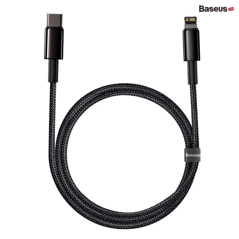 Dây sạc chính hãng baseus 009 sạc nhanh 20w - 18w chuẩn PD sạc đầy 50% pin chỉ trong 30p