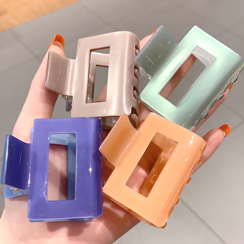 (MớI) Kẹp TóC Acrylic MàU Trơn