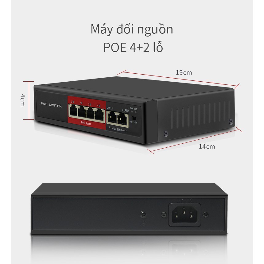 Bộ chia Ethernet LOOSAFE 4/8 kênh, công tắc mạng POE | WebRaoVat - webraovat.net.vn