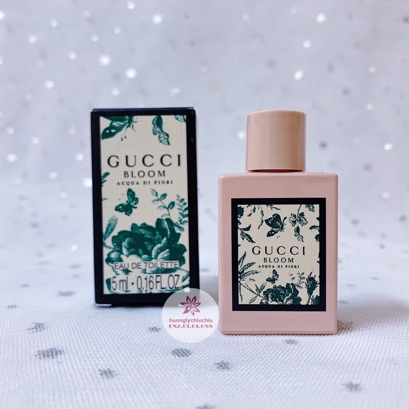 Nước hoa mini Gucci bloom 5ml, acqua di fiori, ambrosia di fiori, gucci bloom đỏ, xanh