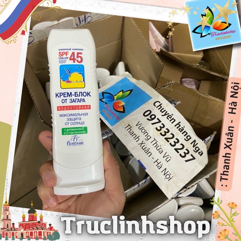 Kem chống nắng Floresan Spf 45+ màu trắng 125ml  Nga