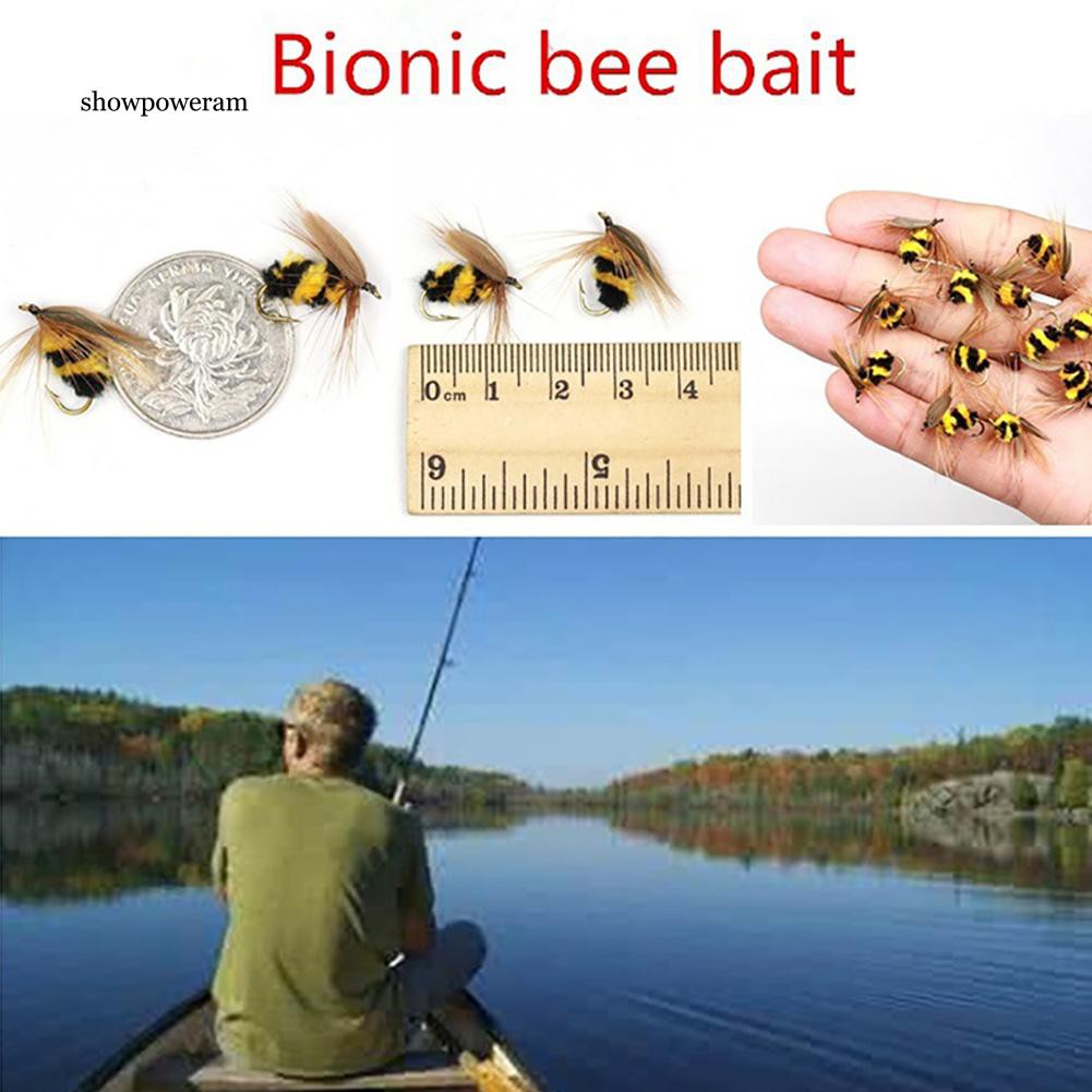 Set 10 mồi câu cá giả hình côn trùng chuyên nghiệp