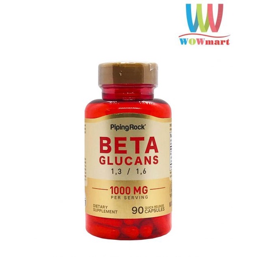 Viên hỗ trợ hệ thống miễn dịch và tim mạch Beta Glucan 1,3/1,6-D-Glucan 1000mg 90 viên
