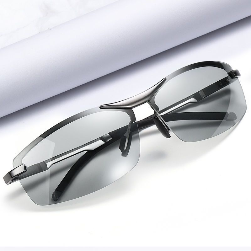 Kính Mát Phân Cực Chống Nắng Ban Đêm Hai Chức Năng Thay Đổi Màu Sắc Cho Nam