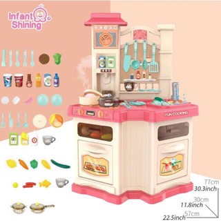 ĐỒ CHƠI NẤU ĂN CỠ LỚN ÂM THANH/VÒI NƯỚC/HIỆU ỨNG NGỌN NỬA (BẾP ĐÔI)