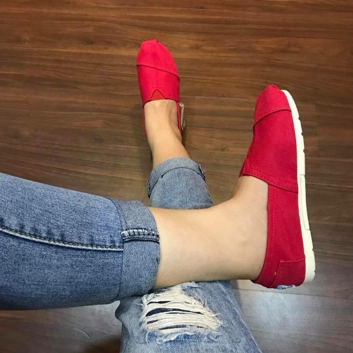 ⚡️[FREE SHIP]⚡️GIÀY TOMS ĐỎ (đế cao su đúc) | BigBuy360 - bigbuy360.vn