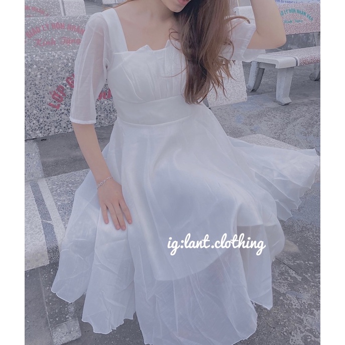 Váy voan bóng kính/tay thuơng công chúa sang chảnh 114