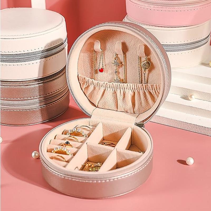 Fancy Jewelry Box Creative Travel Portable Jewelry Korea Earrings Earrings Jewelry Pu Leather Ring Jewelry Storage Box Pandora Box Jewellery Storage