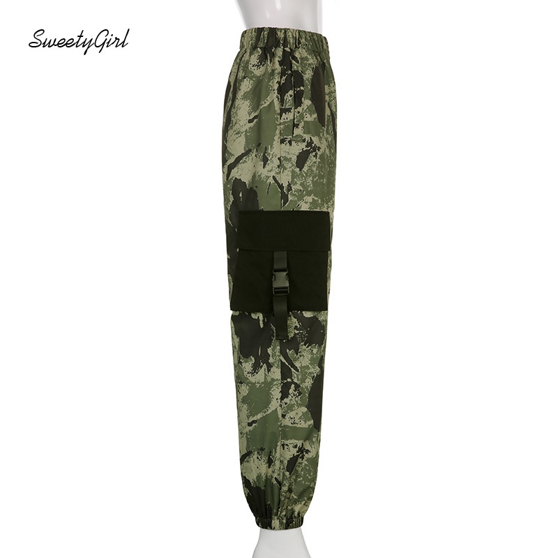 Sweety Girl Quần Dài Lưng Cao In Họa Tiết Rằn Ri Phối Túi Thời Trang Cho Nữ 2022