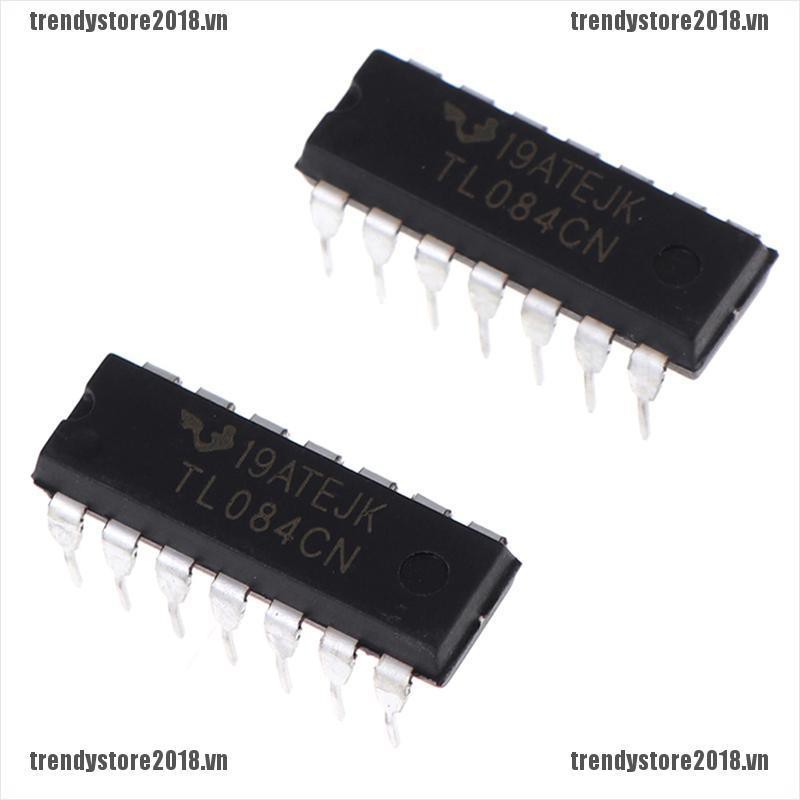 Bộ 10 Linh Kiện Điện Tử DIP-14 TL084CN Inline