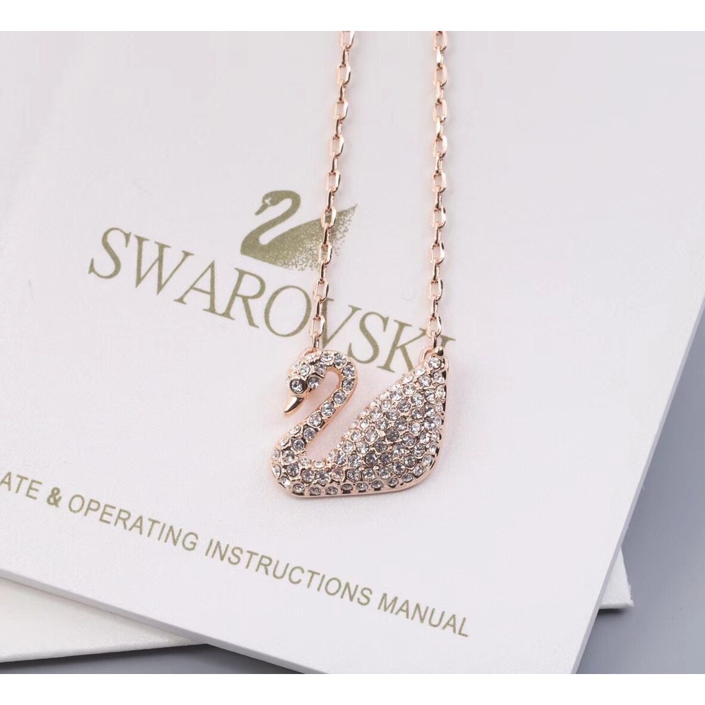 Vòng cổ bạc mặt hình chim thiên nga đính pha lê lấp lánh sang trọng 5007735