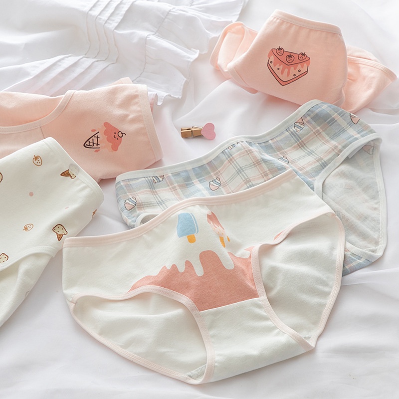Quần lót nữ cotton hoạt hình - Quần chíp nữ đáng yêu, dễ mặc không lộ viền VALICA L211