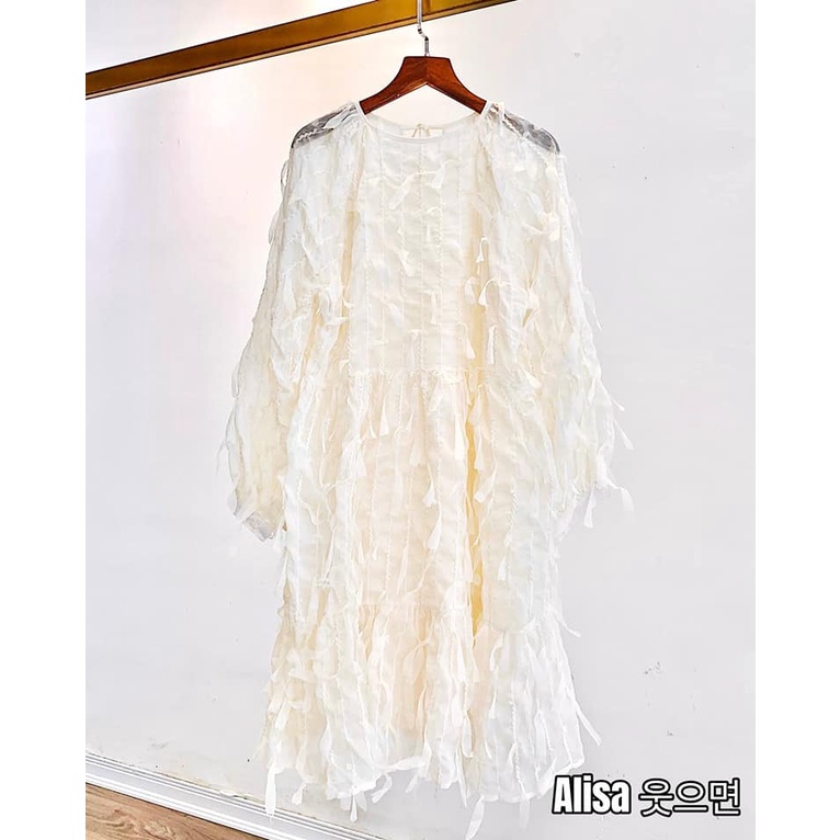 Váy kem tua rua - ALISA