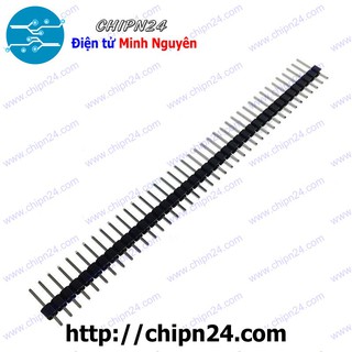 Header Hàng rào Đực Đơn Thẳng 1x40p ĐEN 2.54MM