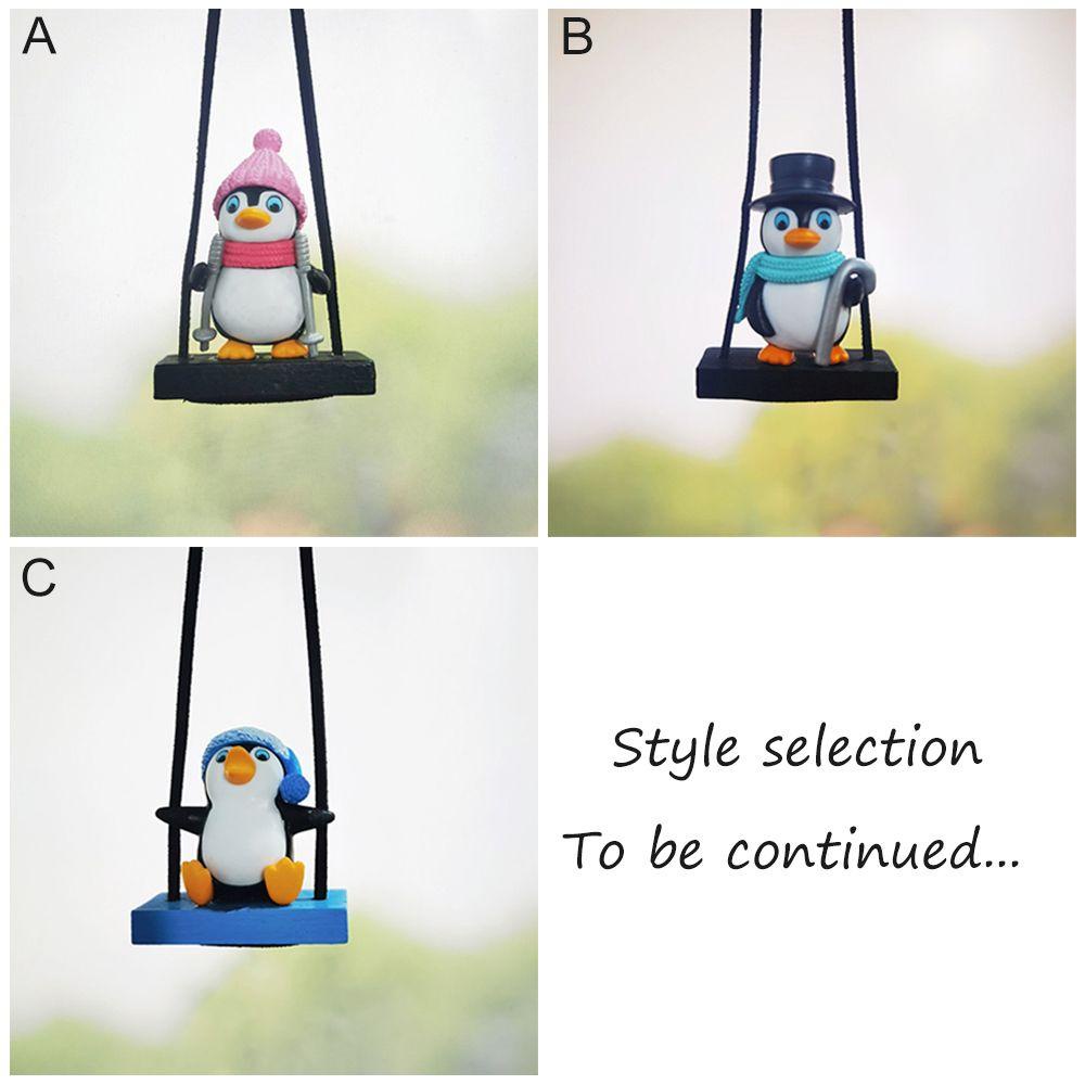 Búp Bê Chim Cánh Cụt Led Trang Trí Xe Hơi Mới