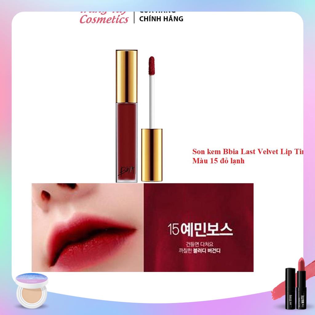 Son kem lì BBIA Velvet Lip Tint version 3 màu 15