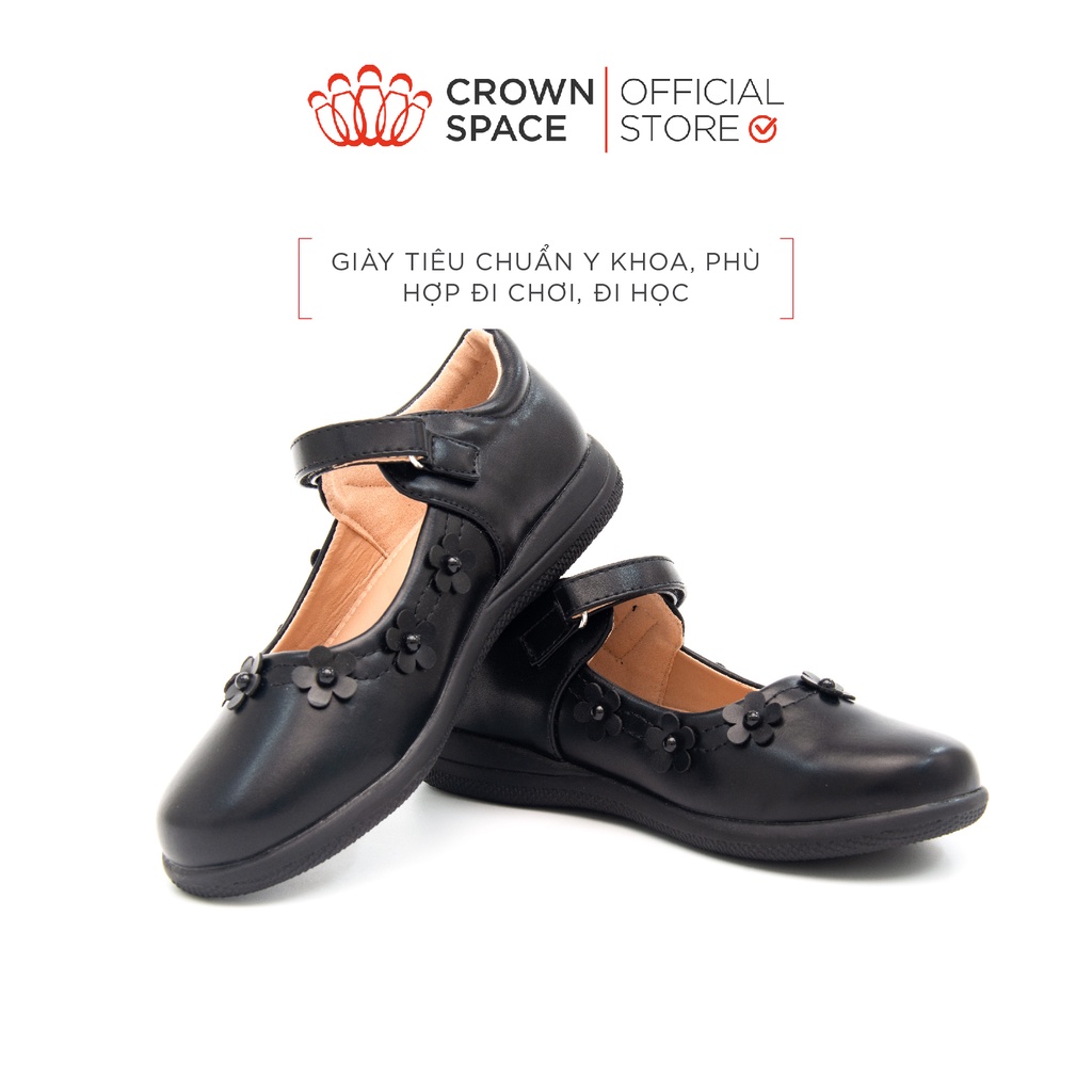 Giày Búp Bê Đi Học Bé Gái Crown Space School Shoes CRUK3051 Size 29-38 - PHIÊN BẢN CAO CẤP PREMIUM