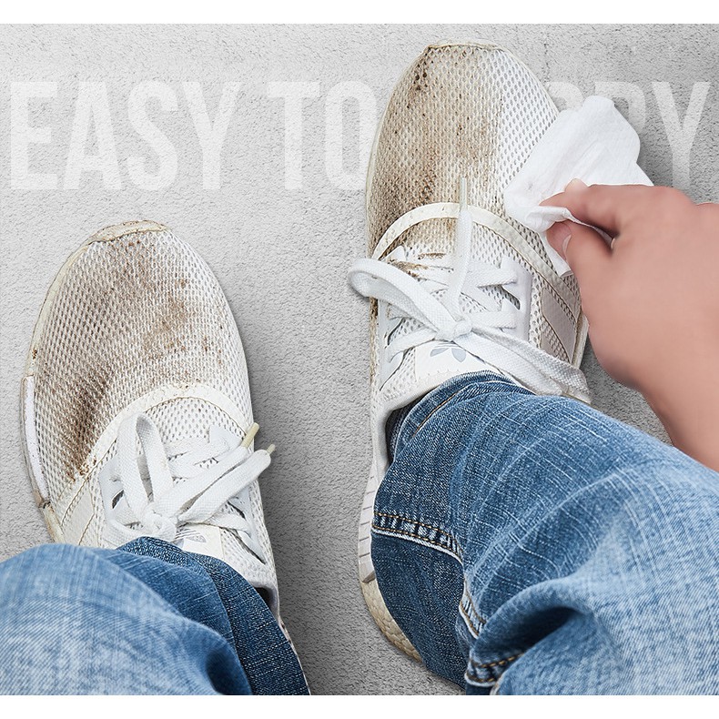 Khăn giấy ướt lau giày sneaker - Khăn giấy ướt vệ sinh giày thể thao chuyên dụng