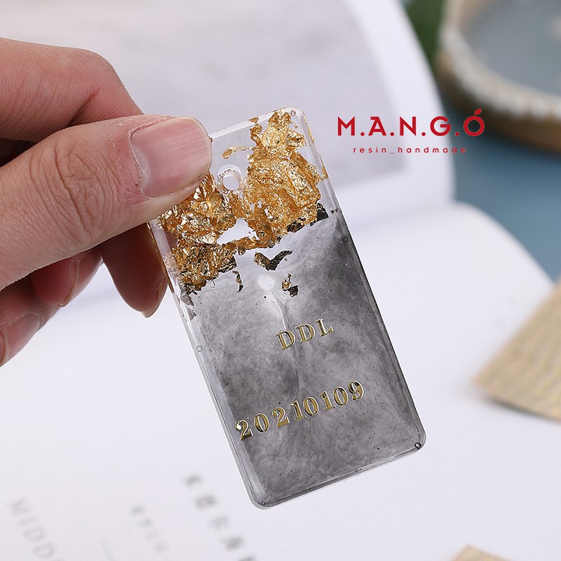 Sticker chữ cái và số dán trang trí resin sáng tạo tiện lợi