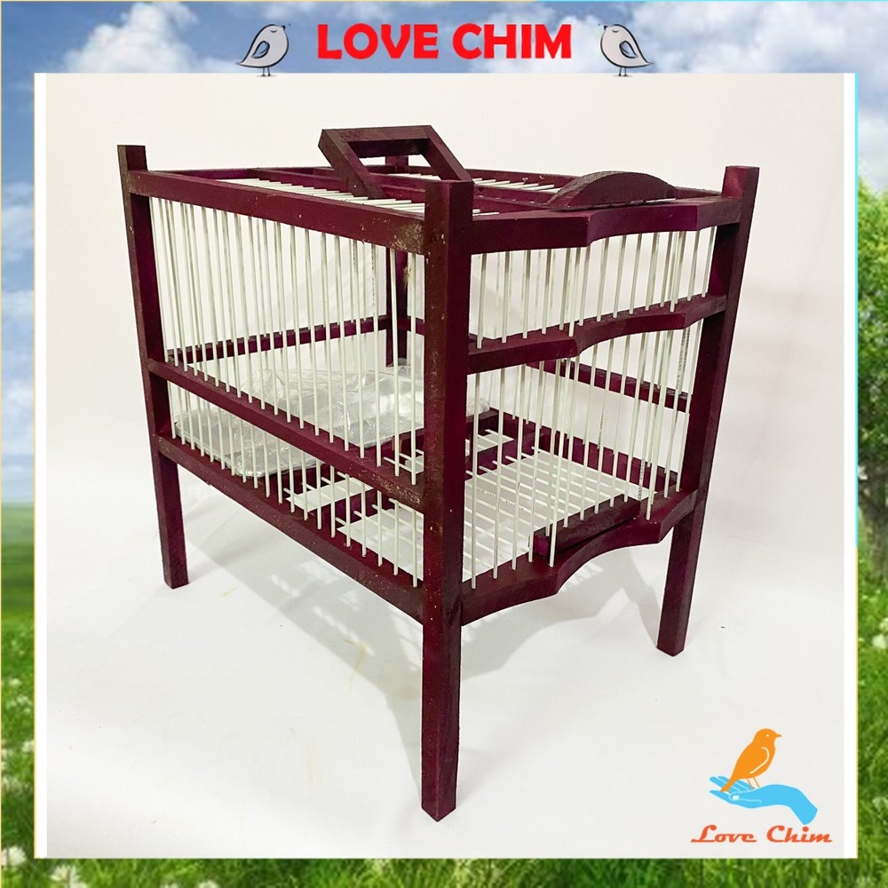 Lồng tắm chim chào mào nan cáp quang chắc chắn bền đẹp, Lồng chim Chào Mào LOVECHIM