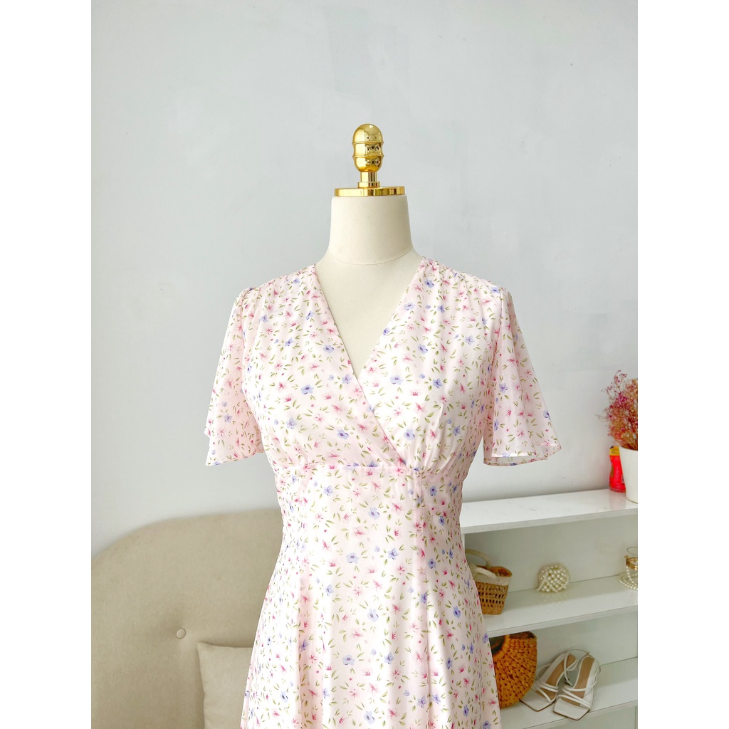 TIELA Đầm váy hoa vạt chéo - Anthea Dress