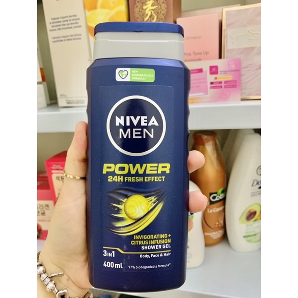 Sữa tắm nam NIVEA Men  hàng Đức 3in1