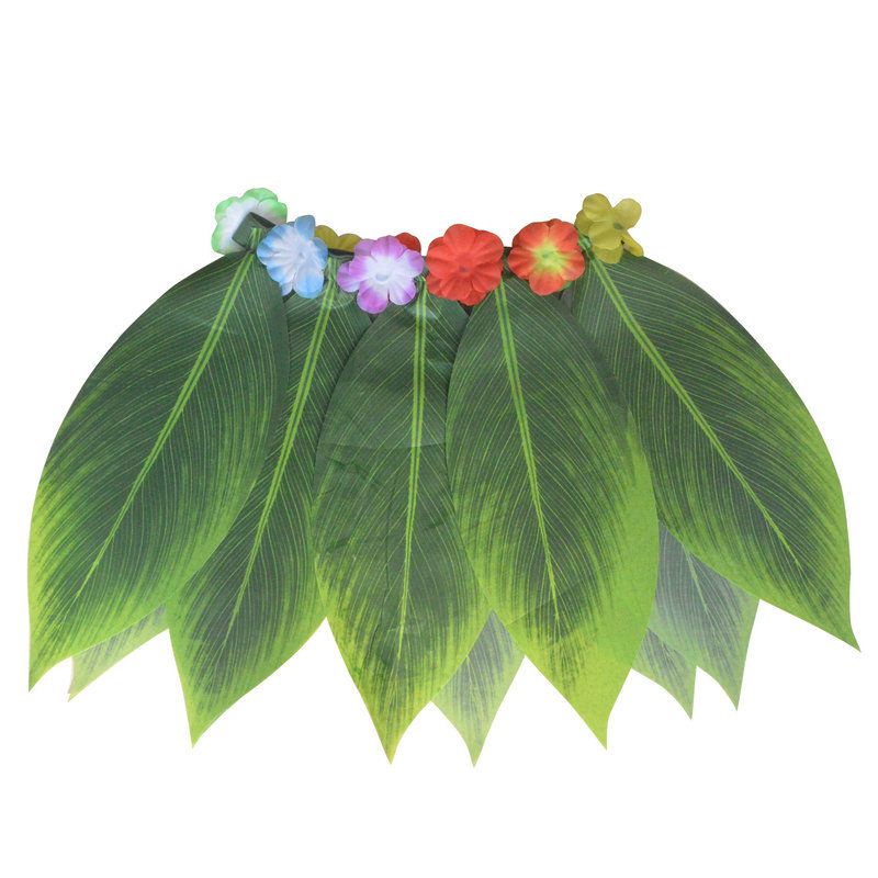 Bộ đồ Hawaii trang trí bằng lá Cọ giả dành cho trẻ em cực kỳ dễ thương