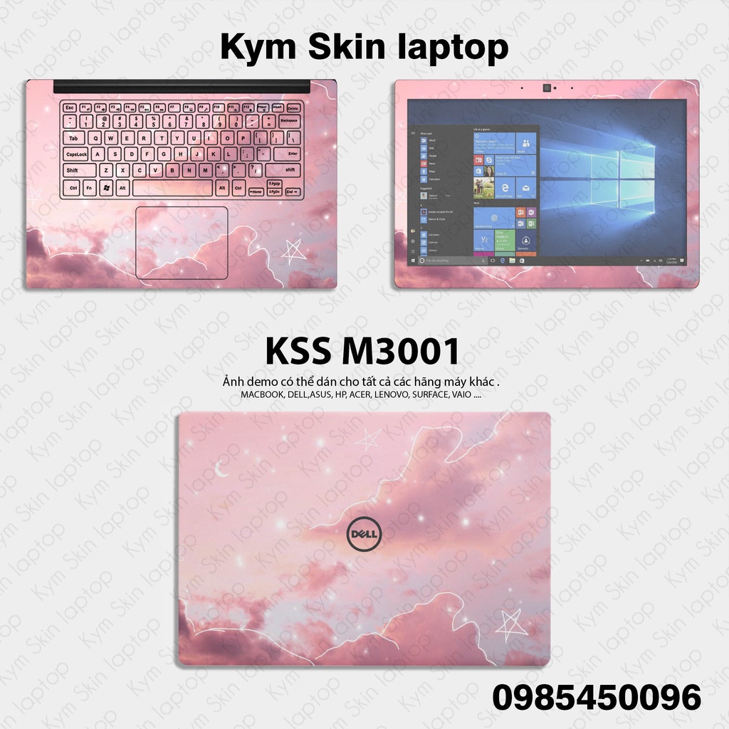 Skin Dán Laptop Mẫu Trời Tím  - Miếng Dán Laptop Dành Cho Các Loại Máy