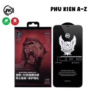CHỐNG NHÌN TRỘM Cường lực KINGKONG CHÍNH HÃNG WK đủ mã máy từ 7Plus tới 12PRO MAX