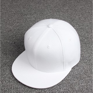 NÓN HIPHOP SNAPBACK NAM FITTOP NON-048-6 TRẮNG TRƠN