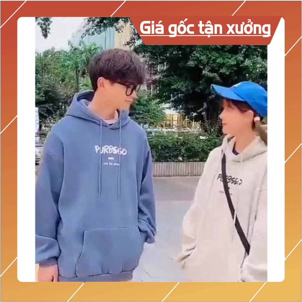 Áo Khoác nỉ HOODIE  UNISEX Nam Nữ Chất Vải Dày Dặn Ấm Áp (Mã 13: PURBSSO)