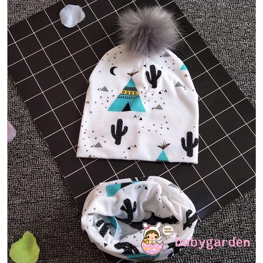 Nón trùm đầu giữ ấm đáng yêu cho bé