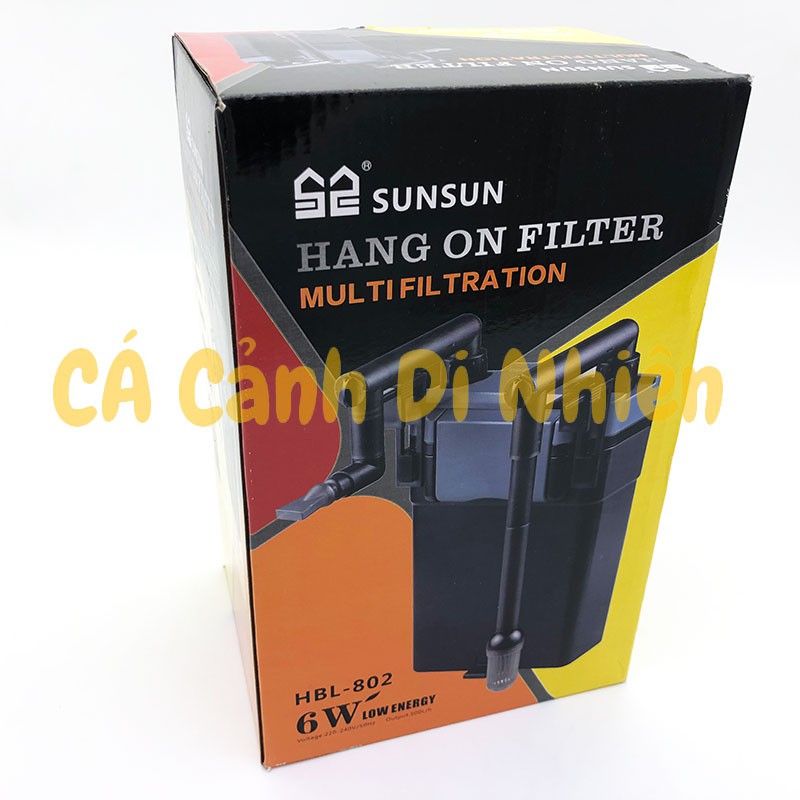 Máy lọc treo thành hồ cá SunSun HBL-802 cho hồ 40cm